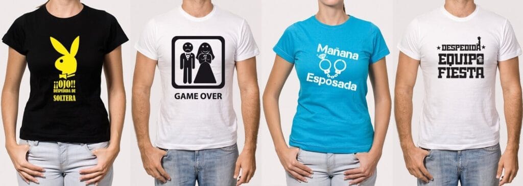 Camisetas para despedidas de soltero