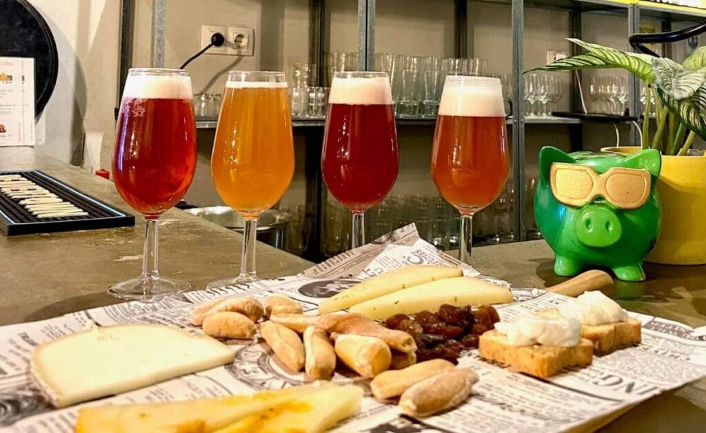 Cata de cerveza en Valencia con 4 estilos de cerveza artesanal